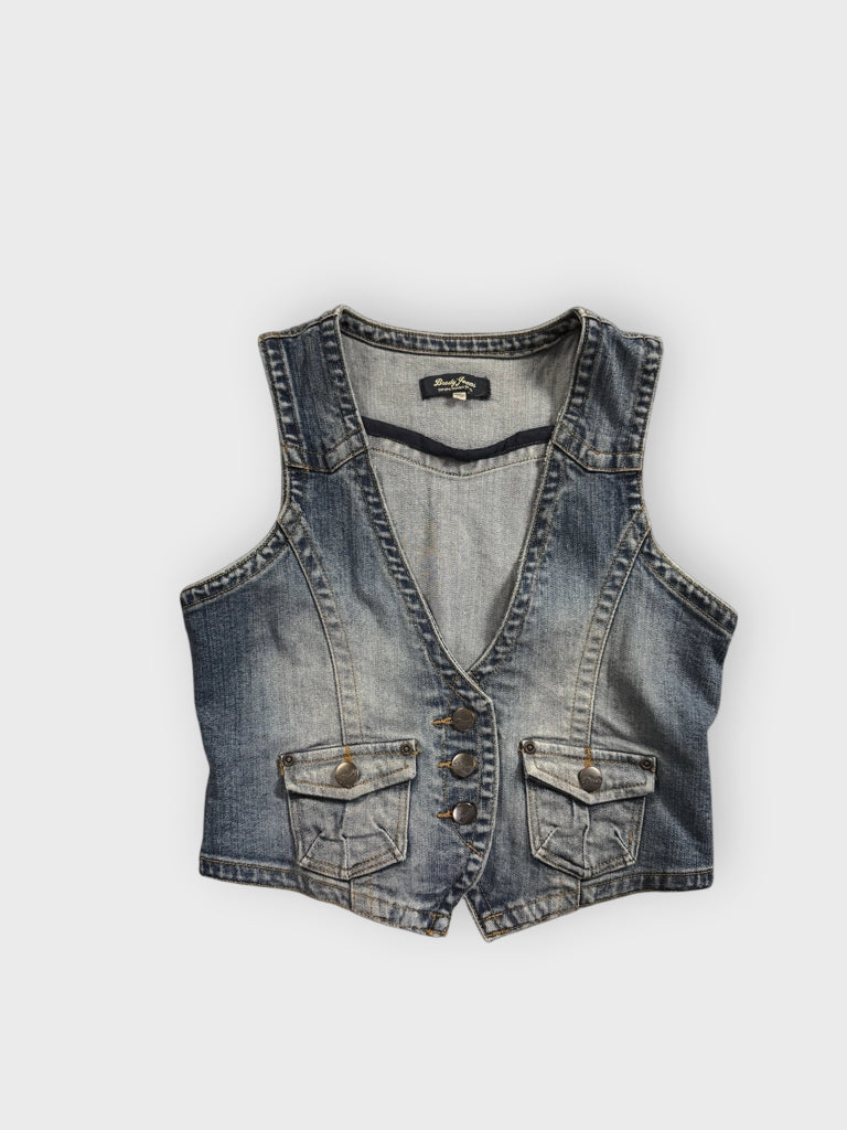 Brody Jeans Blue Denim Vest Women (M)