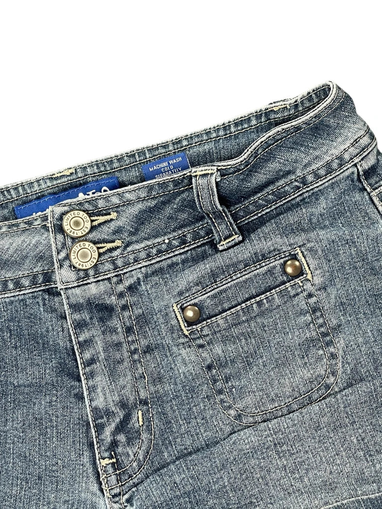 detail view, Limited Too Classic Blue Vintage Denim Pants, vintage Y2K second hand piece, image 4
