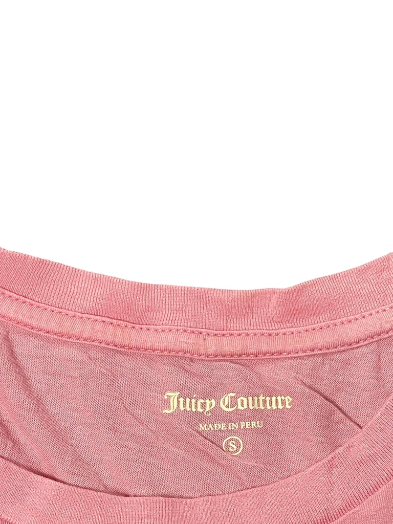 detail view, Pink Juicy Couture Graphic Tee, vintage Y2K second hand piece, image 5