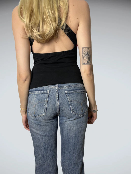back view, Adriana Arango Tank Top, vintage Y2K second hand piece