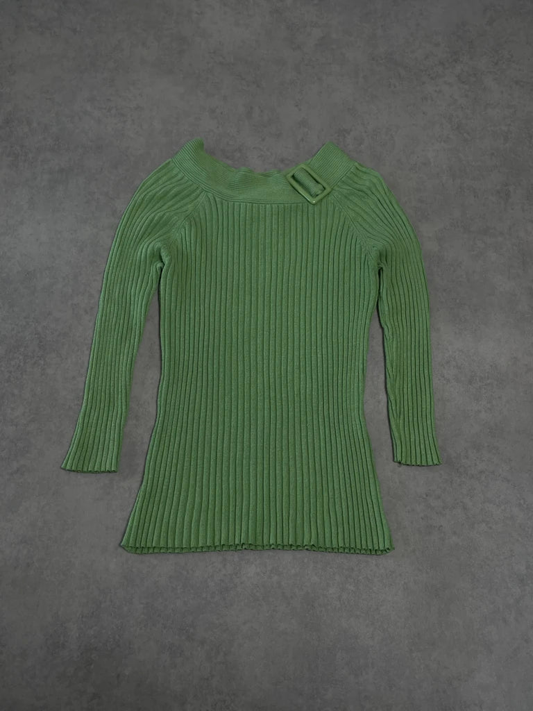 detail view, Chadwick’s Green 70’s Jumper, vintage Y2K second hand piece, image 6