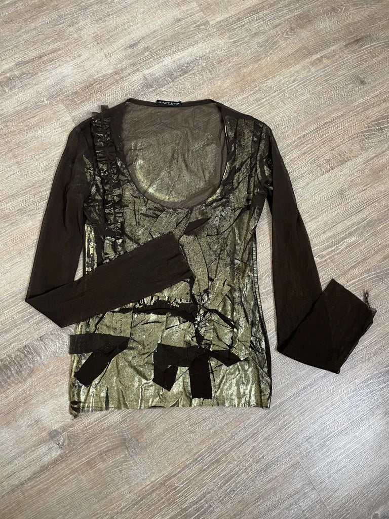 detail view, Zapping Long Sleeve Shirt, vintage Y2K second hand piece, image 6