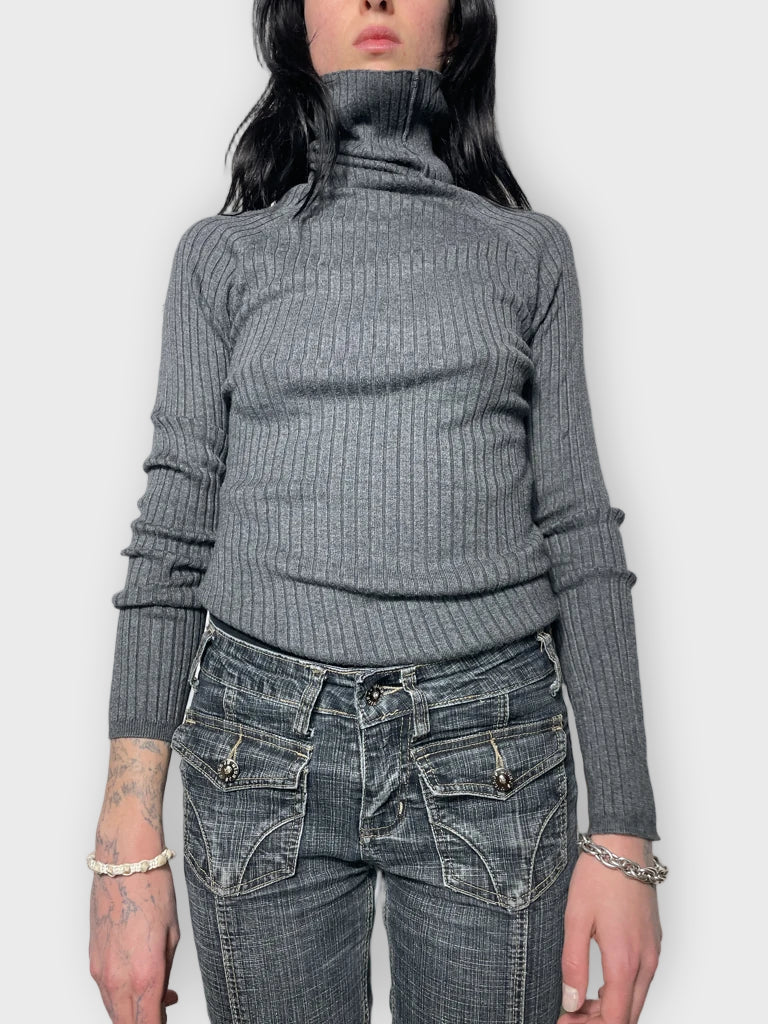 front view, INC Turtle Neck Jumper, vintage Y2K second hand piece