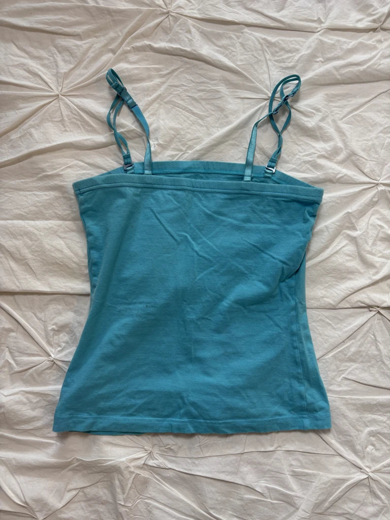 detail view, Blue Beach Top, vintage Y2K second hand piece, image 4