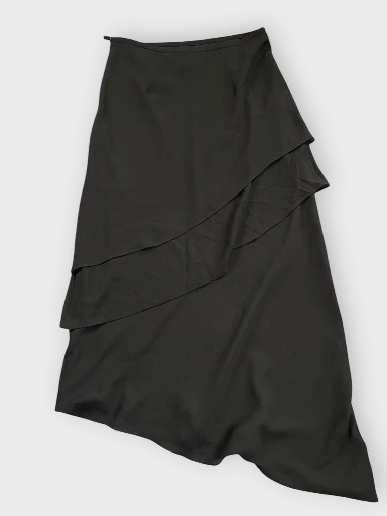 back view, Sandra Darren Classic Noir Pencil Dress, vintage Y2K second hand piece