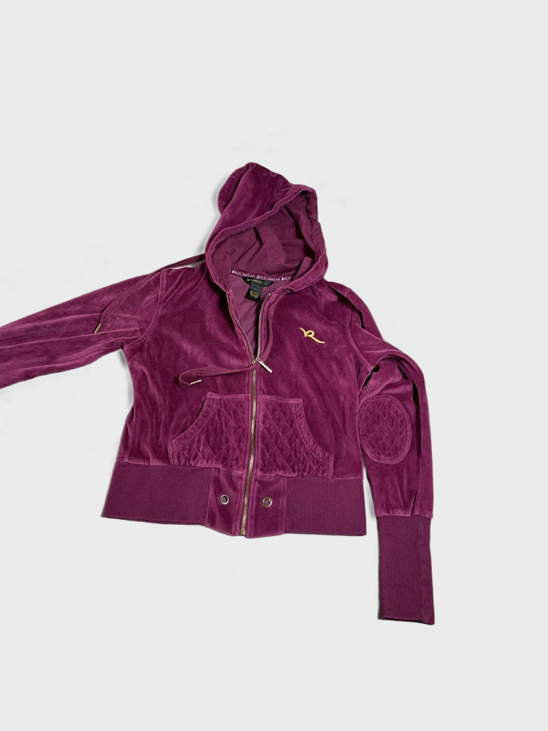 detail view, Rocawear crop sweatshirt, vintage Y2K second hand piece, image 4