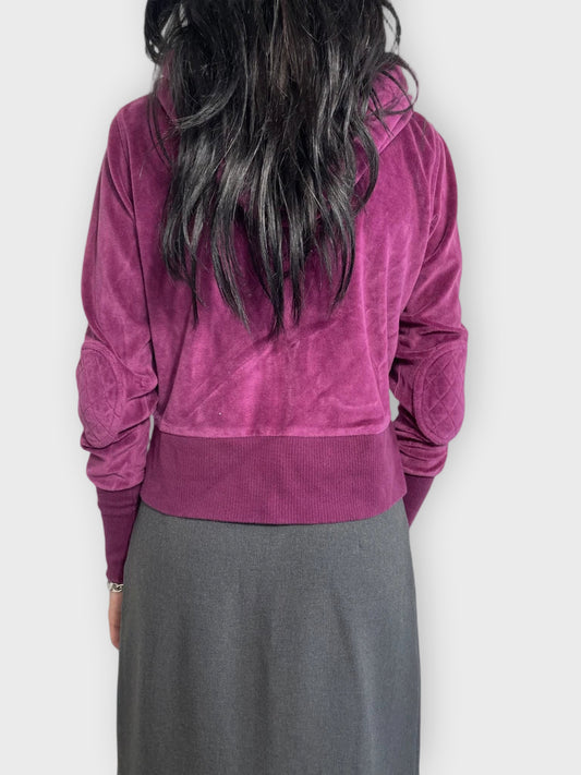 back view, Rocawear crop sweatshirt, vintage Y2K second hand piece