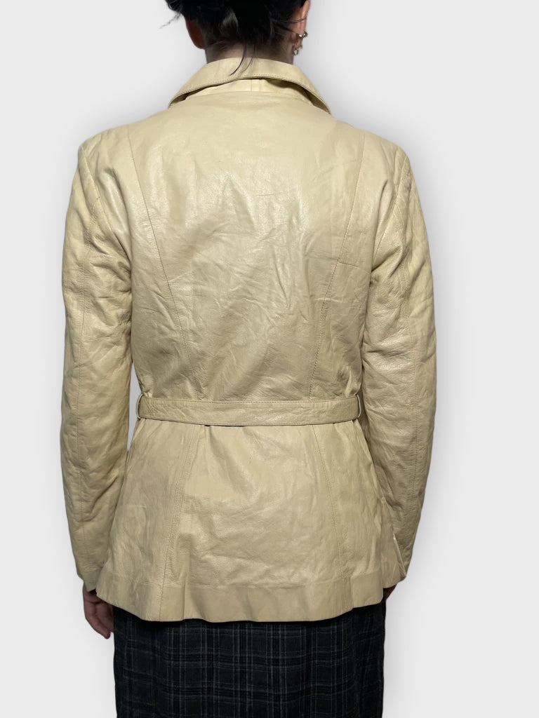 back view, Maska Leather Jacket, vintage Y2K second hand piece