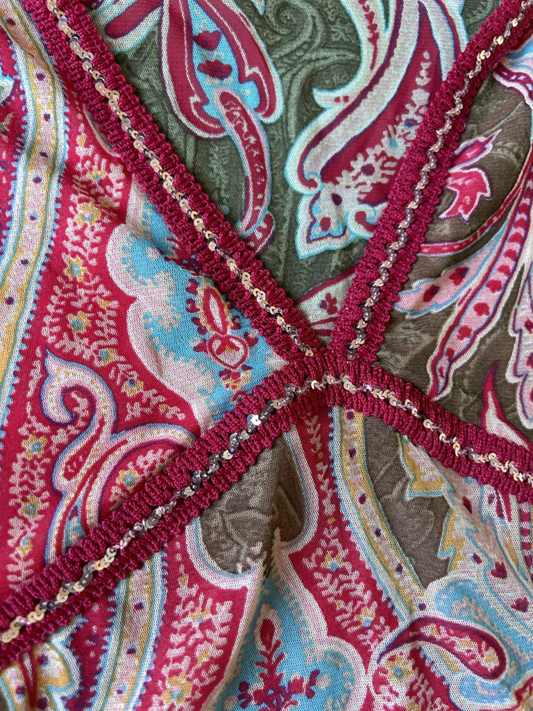 detail view, Clockhouse Y2K Pink Mesh Top, vintage Y2K second hand piece, image 5