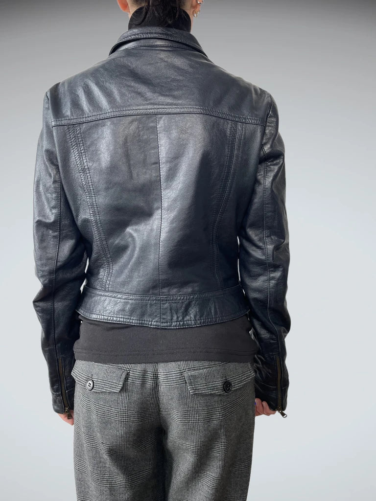 back view, Lust Blue Jacket, vintage Y2K second hand piece