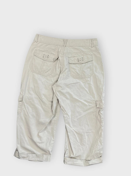 back view, Riders Beige Capri Cargo Pants, vintage Y2K second hand piece