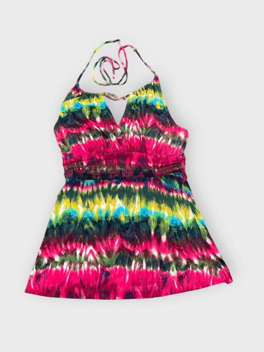 Psychedelic Tie Dye Halter Top (S)