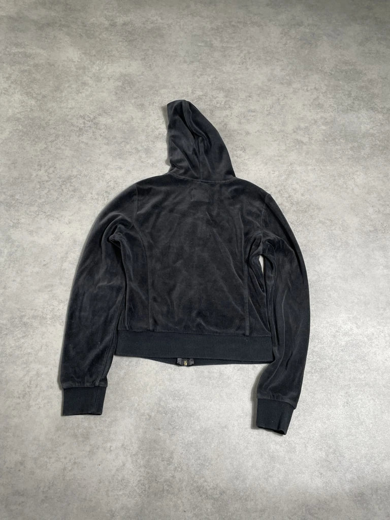 detail view, south pole crop hoodie, vintage Y2K second hand piece, image 5
