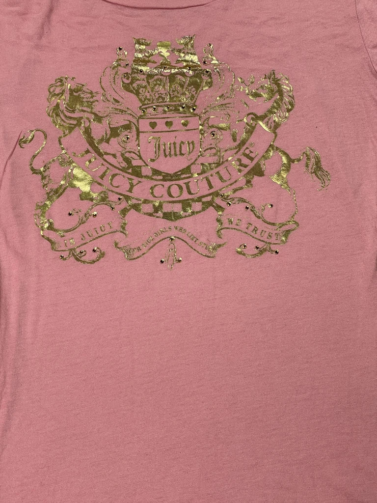 detail view, Pink Juicy Couture Graphic Tee, vintage Y2K second hand piece, image 6