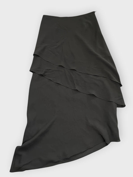 front view, Sandra Darren Classic Noir Pencil Dress, vintage Y2K second hand piece
