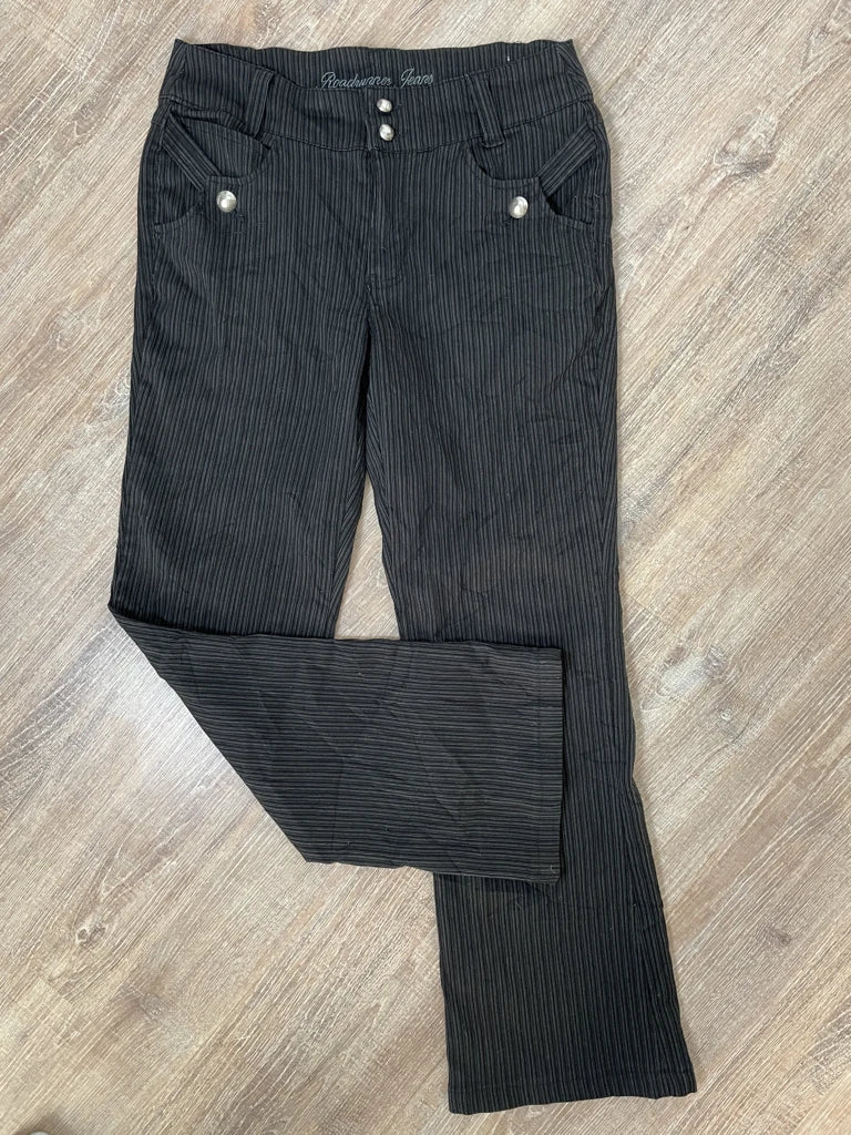 detail view, R. Jeans Striped Pants, vintage Y2K second hand piece, image 6
