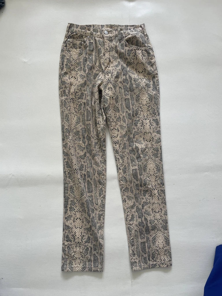 leopard print jeans