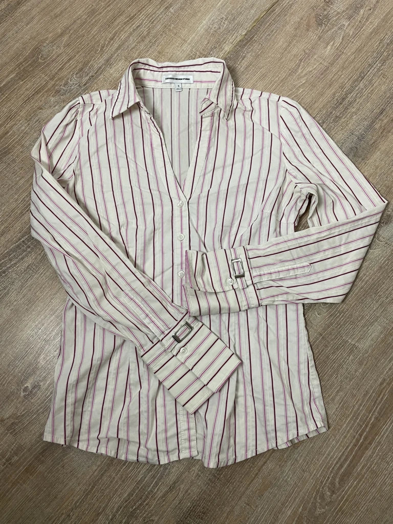 detail view, Express Design Studio Striped Shirt, vintage Y2K second hand piece, image 6