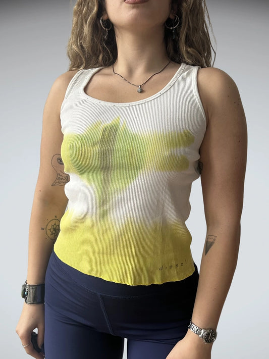 Y2K Sporty White Top (XXL)
