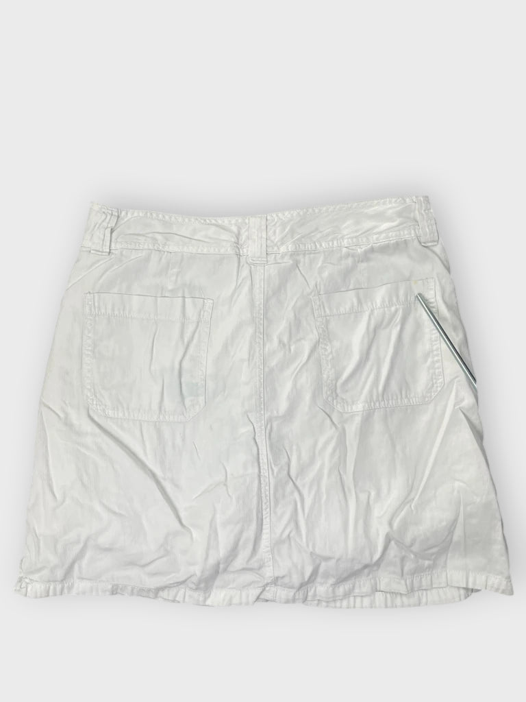 Nass White Casual Summer Skirt (M)