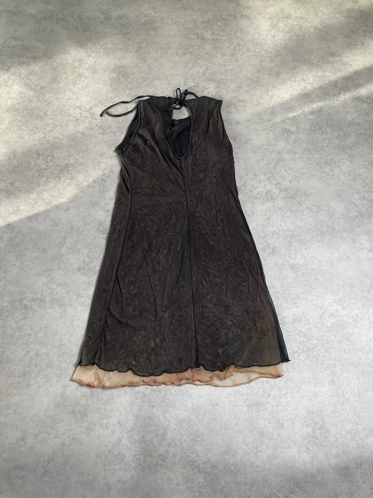 detail view, black dress, vintage Y2K second hand piece, image 5