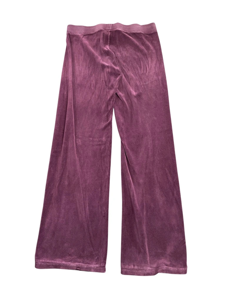 back view, Juicy Couture Royal Purple Velour Lounge Pants, vintage Y2K second hand piece