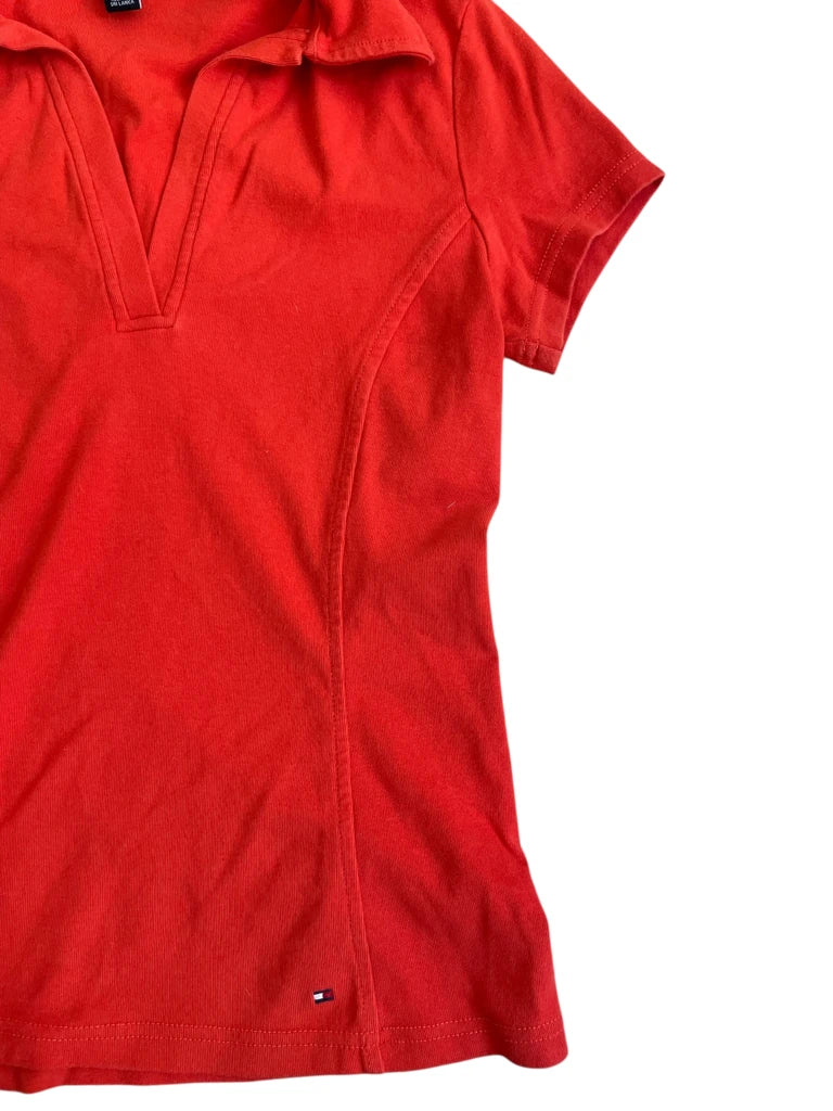 detail view, Tommy Hilfiger hot serve – tennis core polo, vintage Y2K second hand piece, image 5