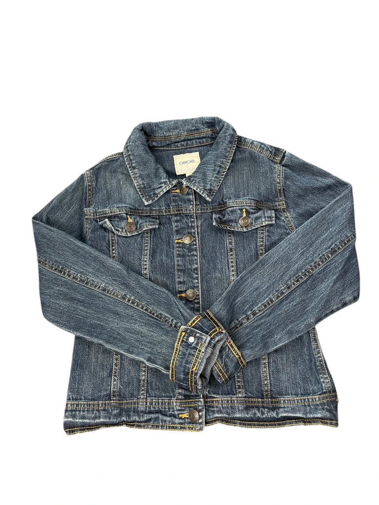 detail view, Cherokee Classic Blue Denim Jacket, vintage Y2K second hand piece, image 4