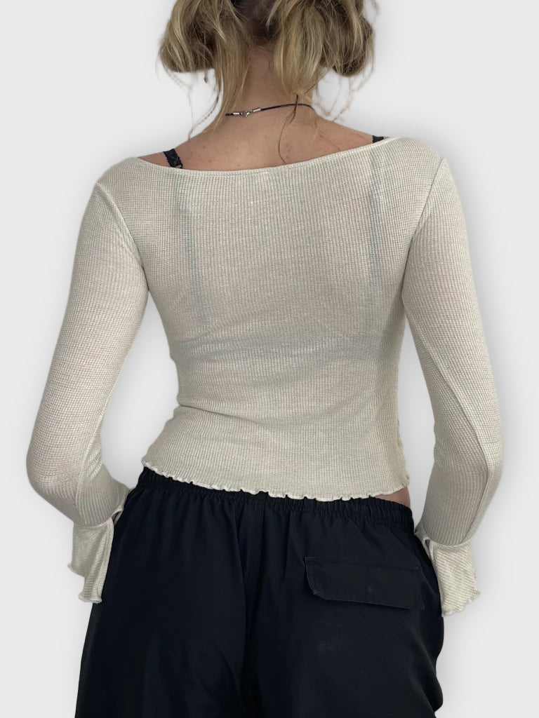 back view, Long Sleeve Top, vintage Y2K second hand piece