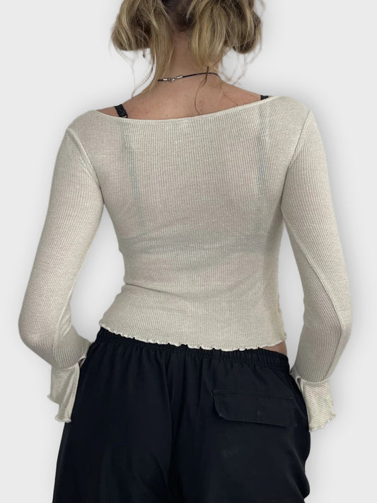 back view, Long Sleeve Top, vintage Y2K second hand piece
