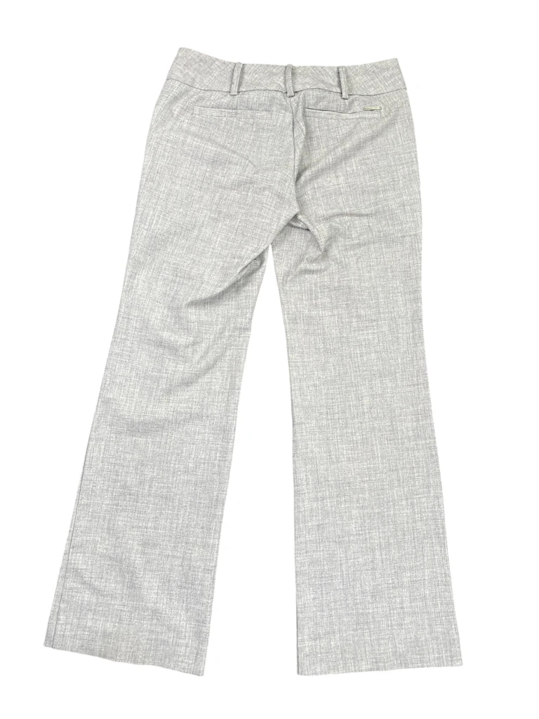 detail view, 7Avenue Soft Grey Wide Leg Cargo Pants with Button Detail, vintage Y2K second hand piece