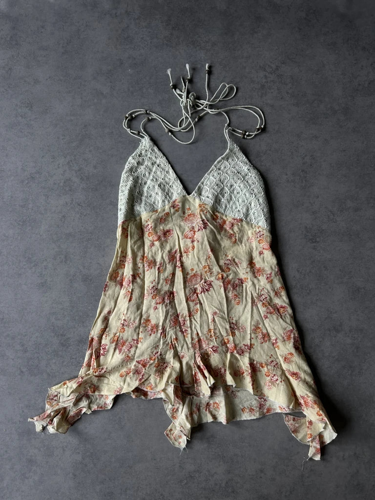 detail view, Louise FD Y2K Halter Top, vintage Y2K second hand piece, image 6