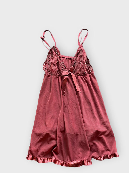 front view, Rosé Slip Camisole, vintage Y2K second hand piece