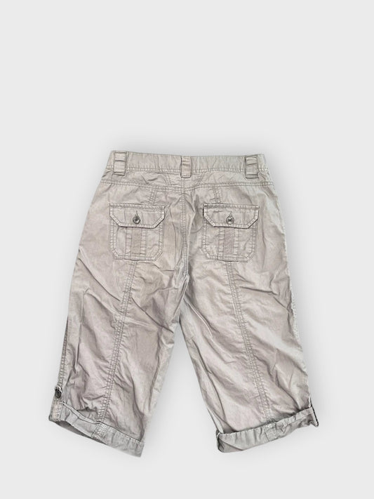 back view, Twik Dark Grey Bermuda Shorts, vintage Y2K second hand piece