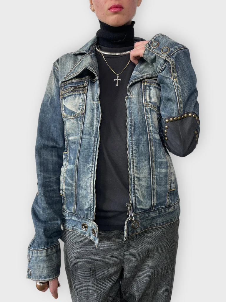 front view, Phard Jeans Jacket, vintage Y2K second hand piece