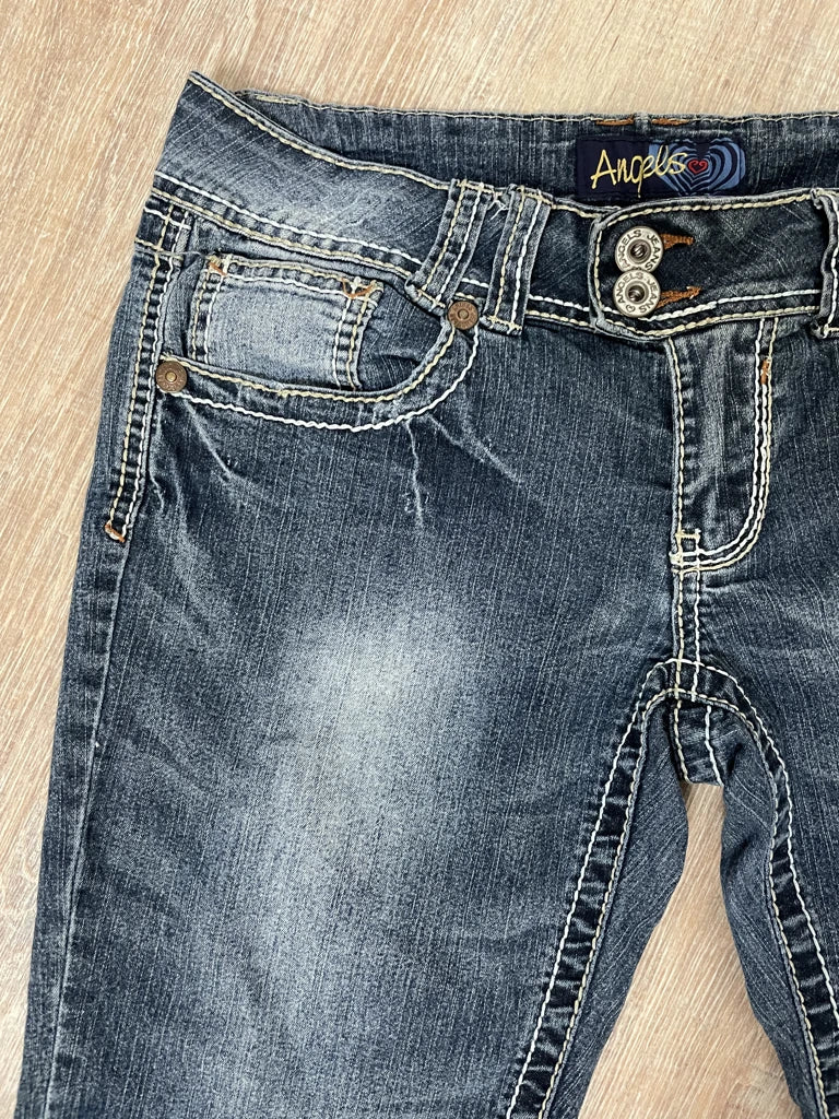 detail view, Angels Flared Pants, vintage Y2K second hand piece