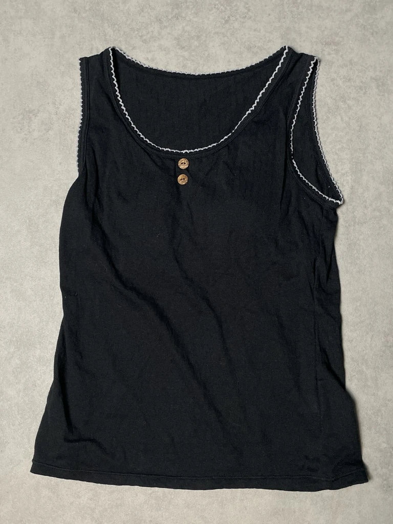 detail view, Tank Top with Padded Bra, vintage Y2K second hand piece, image 4