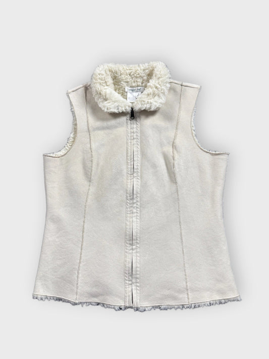 Goldwater Creek Beige Vintage Vest Women (M)