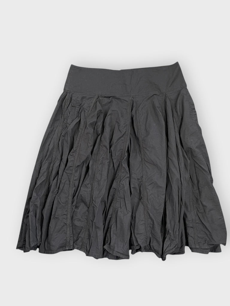 front view, Grace Elements Eclipse Black Cotton Maxi Skirt, vintage Y2K second hand piece