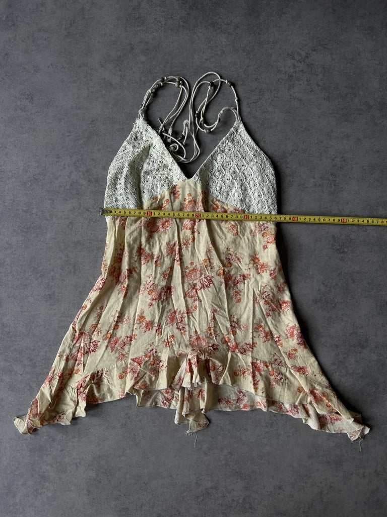 detail view, Louise FD Y2K Halter Top, vintage Y2K second hand piece, image 10