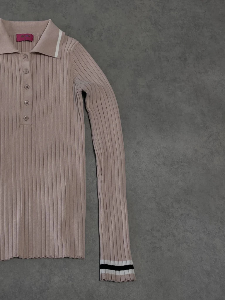 detail view, Mdrn Pastel Pink Jumper, vintage Y2K second hand piece, image 4