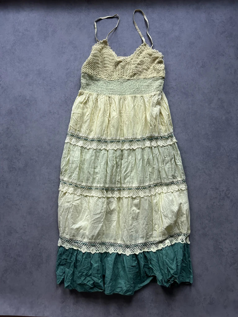 detail view, Pink City Summer Dress (One Size), vintage Y2K second hand piece, image 6
