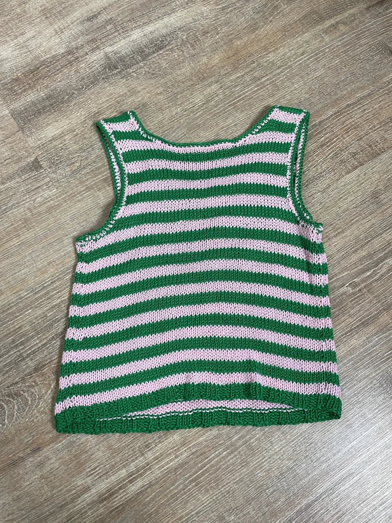 detail view, Striped Top, vintage Y2K second hand piece, image 4
