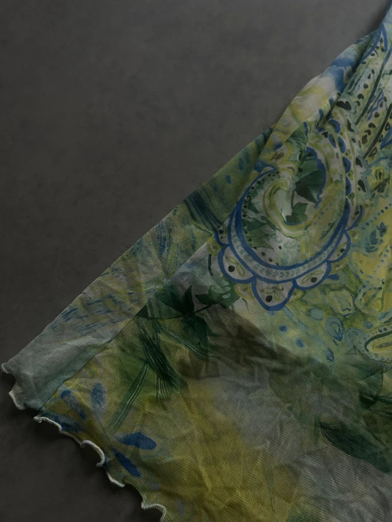 detail view, Long Summer Dress, vintage Y2K second hand piece, image 5