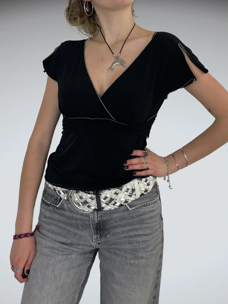 front view, Studio Blouse, vintage Y2K second hand piece