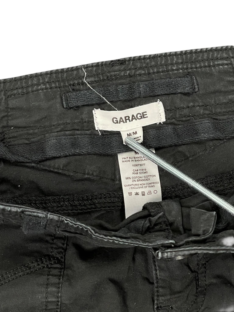 detail view, Garage Black Utility Pocket Mini Skirt, vintage Y2K second hand piece