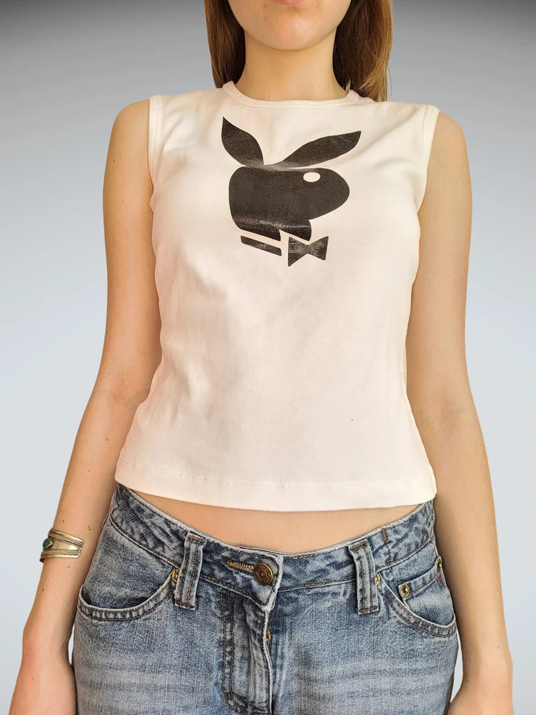 Classic White Fitted Top (S)
