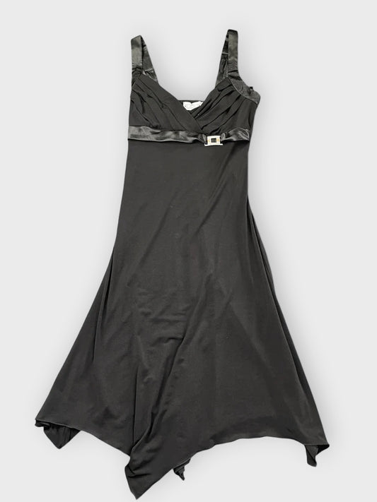 front view, Trixie Black Top Dress, vintage Y2K second hand piece