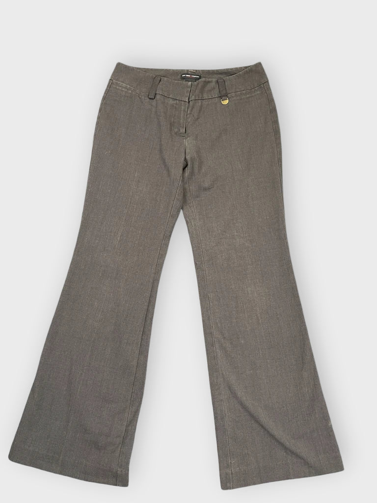 New York & Company Grey Flared Suit Pants (S)