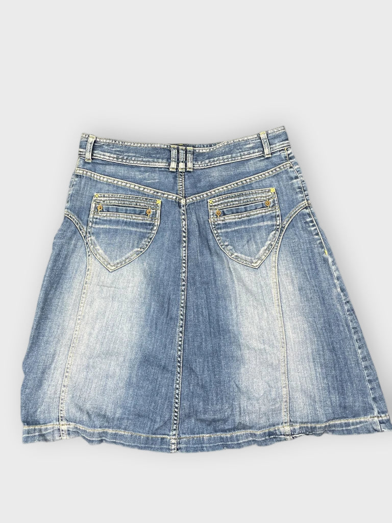 Light Wash A-Line Denim Skirt (L)